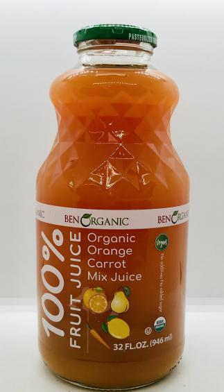 Ben Organic Orange Carrot Mix Juice 946ml