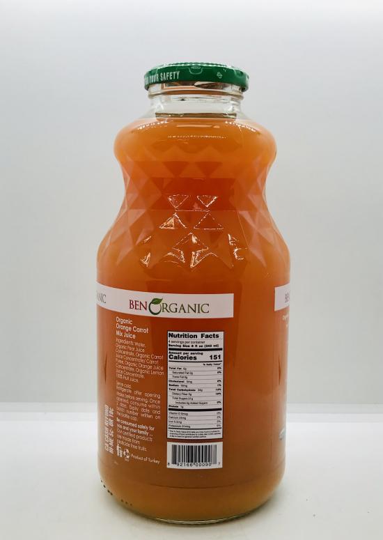 Ben Organic Orange Carrot Mix Juice 946ml