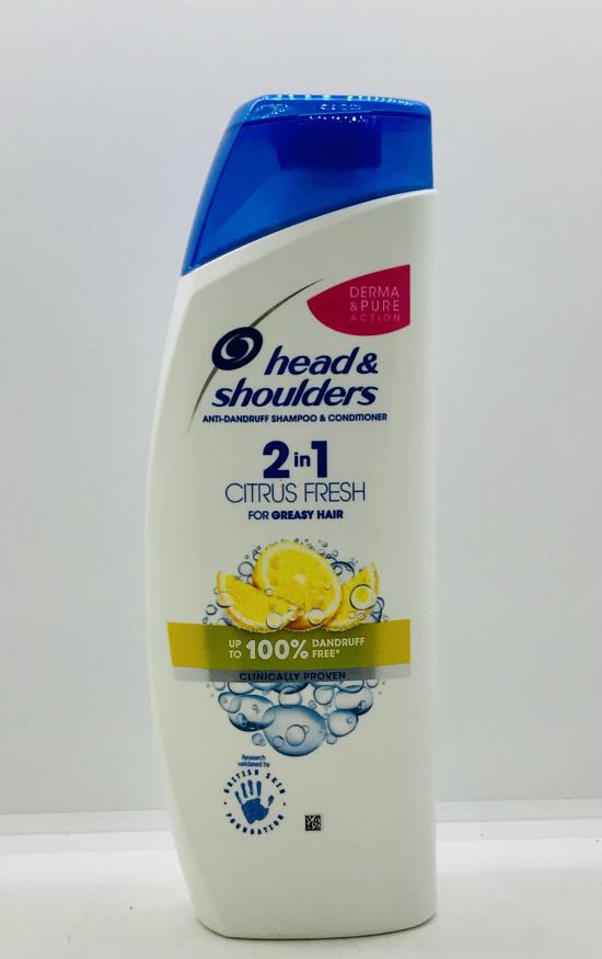 Shampoo & Conditioner 2 in 1 Citrus Fresh for Greasy Hair 450ml