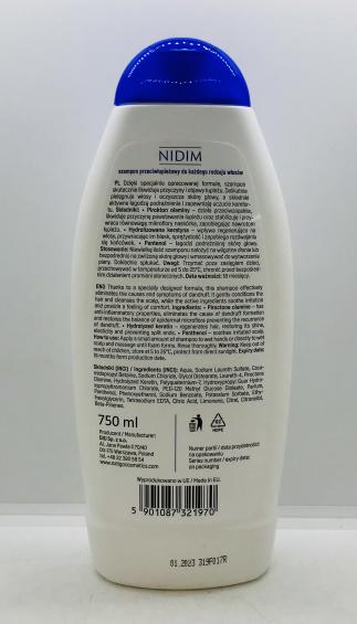 Nidim Daily Active Freshness Anti-Dandruff Shampoo 750ml