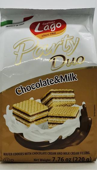 Gastone Lago Party Duo Chocolate & Milk 220g.