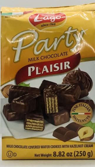 Gastone Lago Party Milk Chocolate Plaisir 250g.