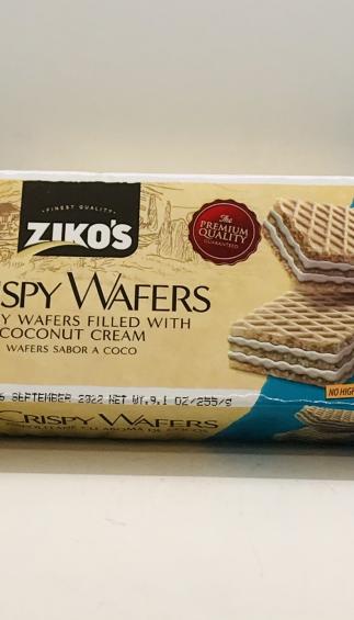 Ziko'S Crispy Wafer Coconut Cream 255g.