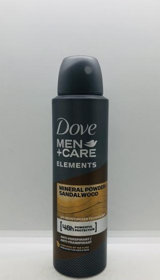 Dove Men +Care Elements Mineral Powder+ Sandalwood 150ml