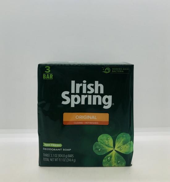 Irish Spring Original Deodorant Soap 3 Bar 314.4g