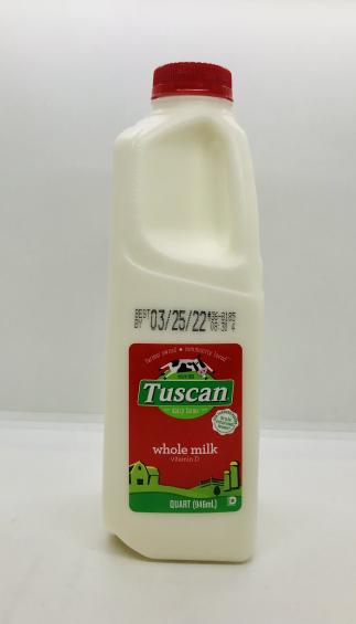 Tuscan Whole Milk w. vitamin D Quart gallon