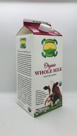 Sf Organic Whole Milk Pasture-Raised