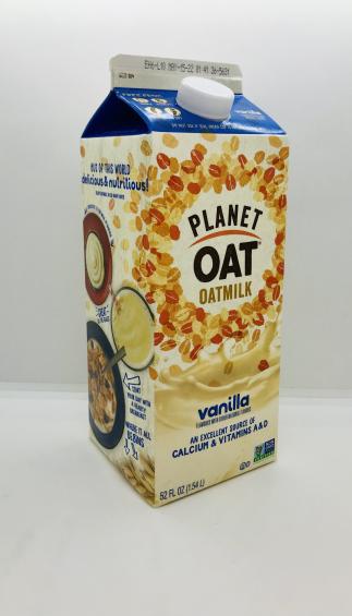 Planet Oat Oatmilk Vanilla flavored with other natural flavors w. vitamins A & D