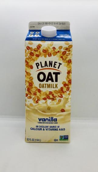 Planet Oat Oatmilk Vanilla flavored with other natural flavors w. vitamins A & D