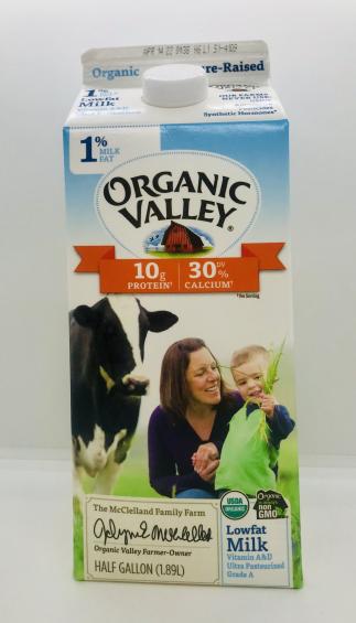 Organic Valley Milk 1% milk fat