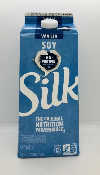 Silk Soymilk Vanilla 1/2 Gallon