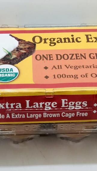 Sunshine Organic 12 Eggs Extra large