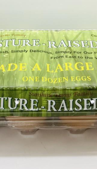 Sunshine Farms  Pasture Raised 12-eggs Large