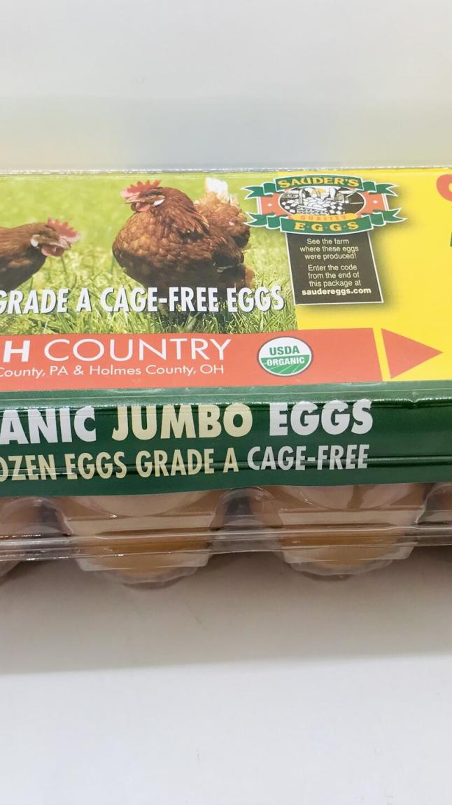 Sauder's Organic Jumbo 12-eggs