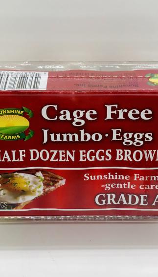 Sunshine Cage Free 6 Eggs Jumbo