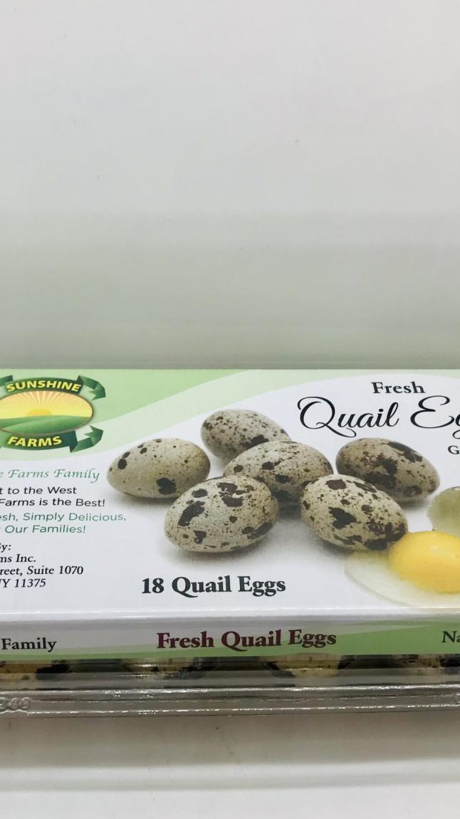 Sunshine farms fresh Quail 18 Eggs