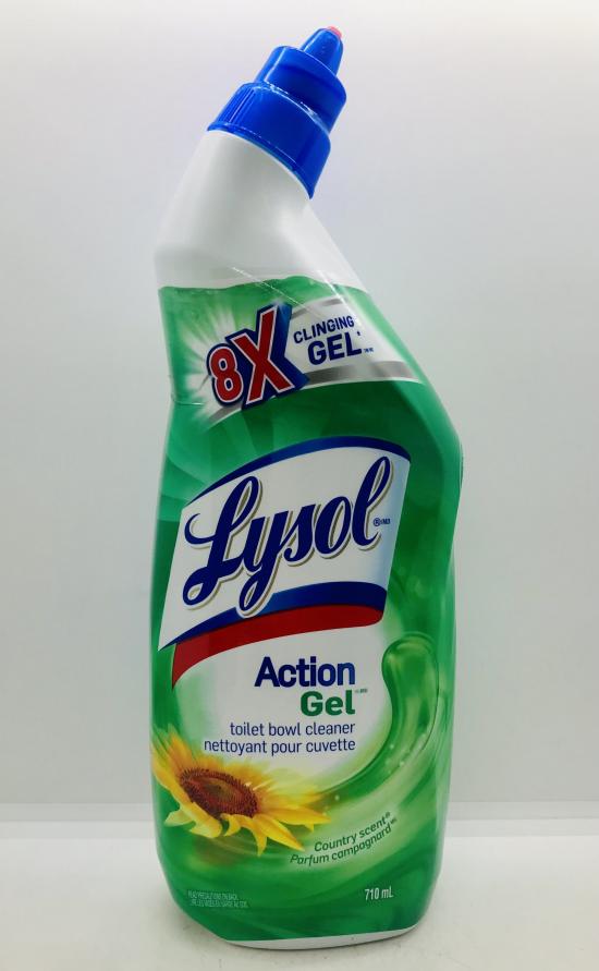 Lysol Action Gel Toilet Bowl Cleaner Country Scent 710ml