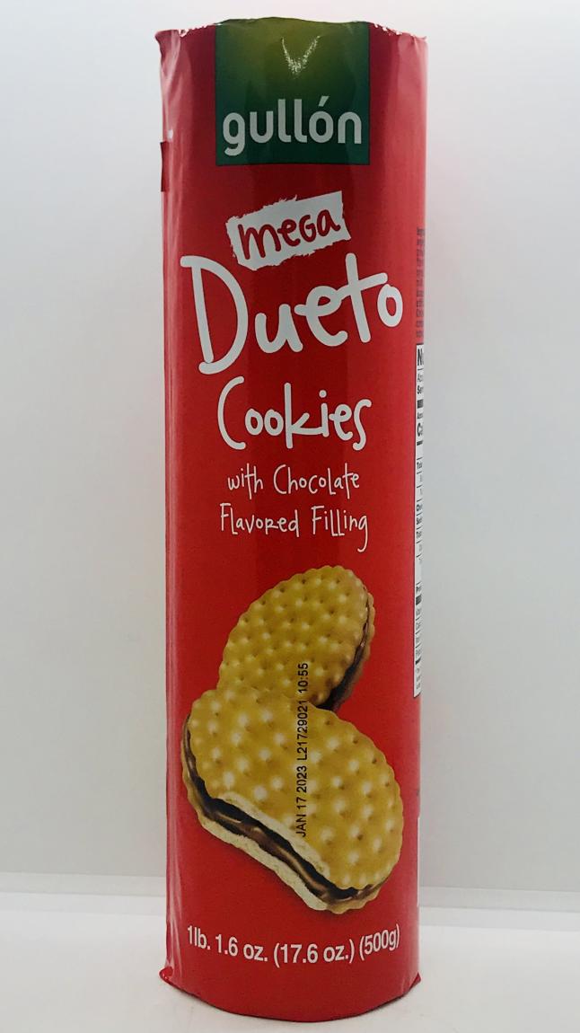 Gullon Mega Dueto Cookies W Chocolate 500g.