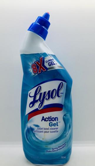 Lysol Action Gel Toilet Bowl Cleaner Spring Waterfall 710ml