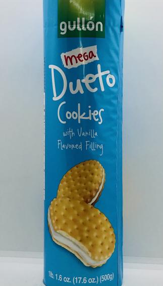 Gullon Mega Dueto Cookies W Vanilla 500g.