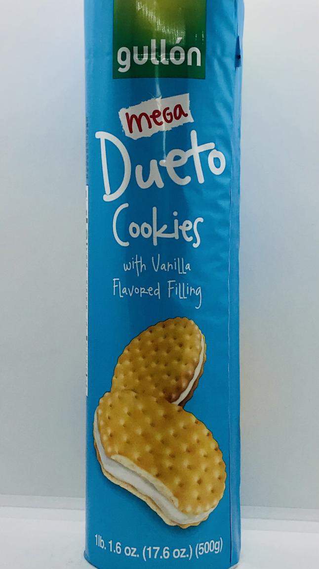 Gullon Mega Dueto Cookies W Vanilla 500g.