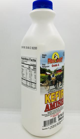 Fresh dairy Amish Kefir Grade A