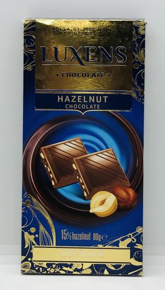 Luxens Chocolate Hazelnut 80g.