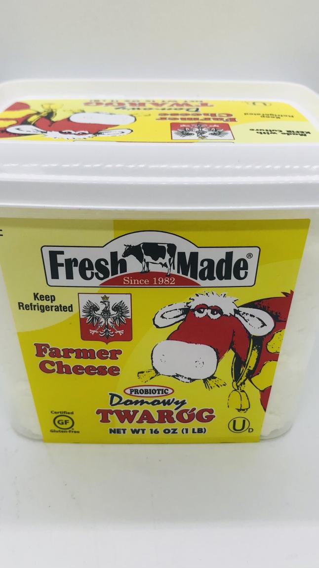 Fresh made Farmer Cheese twarog