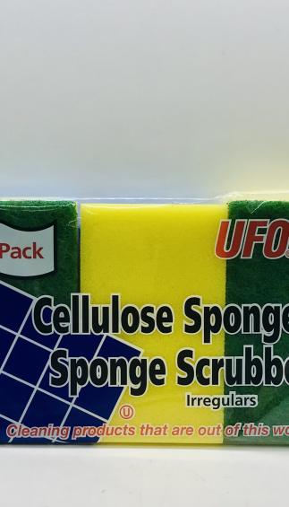 Cellulose Sponges & Sponge Scrubbers 6pack