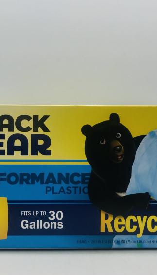 Black Bear Performance Plastic Recycling Blue 8 bags