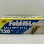 Fold-N-Lock Sandwich Bags 120 bags