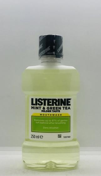 Listerine Mint & Green Tea Milder Taste Mouthwash 250ml