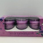 Nily Fresh Lilac Set of 3 Scented Glass