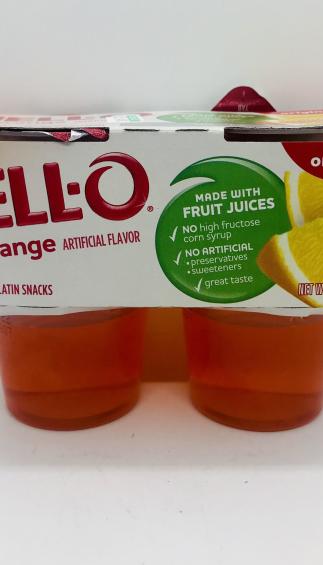 Jell-o orange Gelatin snacks original (384g.)