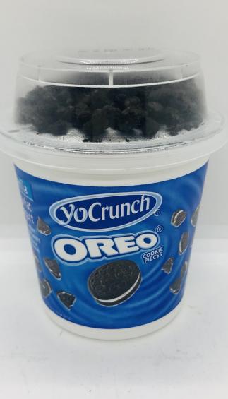 Yo Crunch Oreo Lowfat yogurt Vanilla 6 OZ