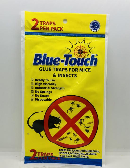 Blue Touch Glue Traps for Mice & Insects 2 Traps