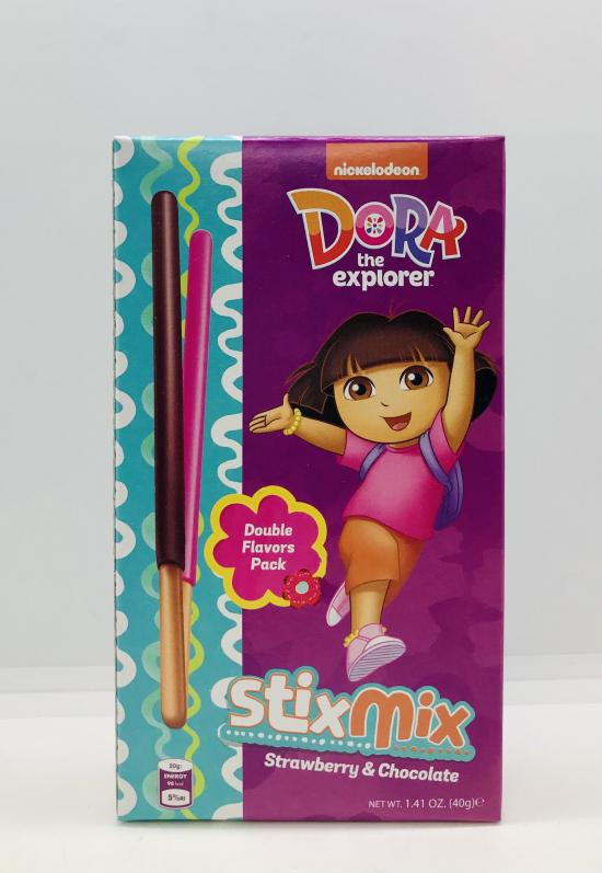 Dora The Explorer Stix Mix Strawberry & Chocolate 40g