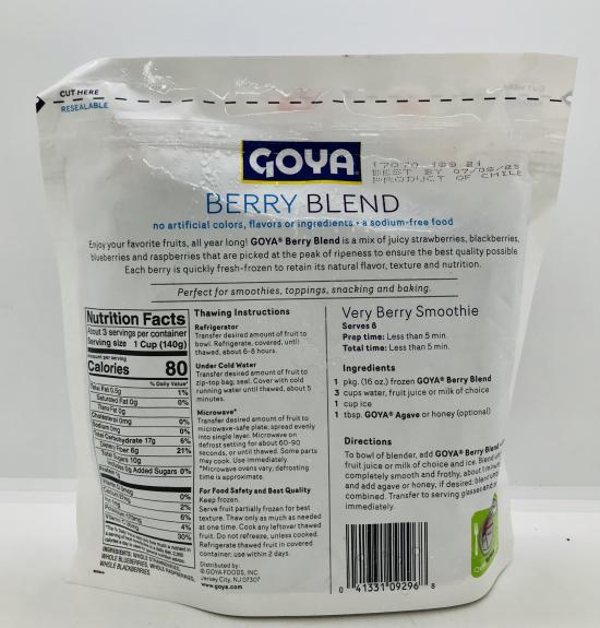 Goya Berry Blend Fresh Frozen 454g