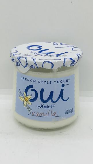 OUI by Yoplait vanilla yogurt 5 OZ