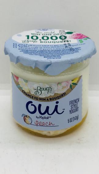 OUI by Yoplait peach yogurt 5 OZ