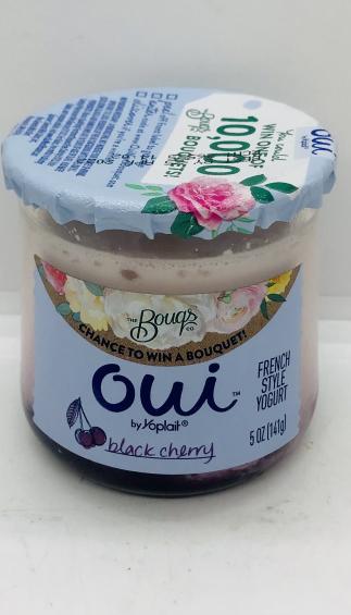 OUI by Yoplait black cherry yogurt 5 OZ