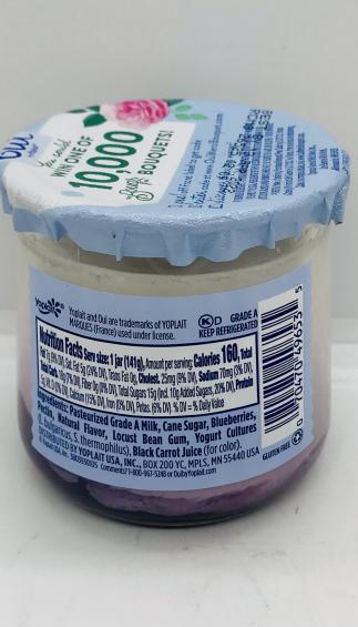 OUI by Yoplait blueberry yogurt 5 OZ