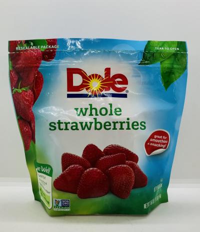 Dole Whole Strawberries Keep Frozen 454g