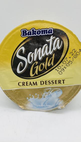 Bakoma Sonata gold cream desert 140g.