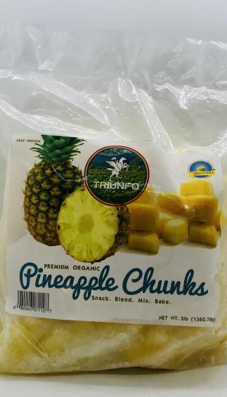 Triunfo Premium Organic Pineapple Chunks 1360.78g.