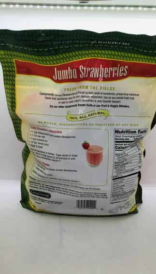 Compoverde Jumbo Strawberries Keep Frozen 1.36kg