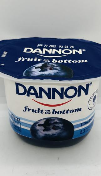 Dannon fruit on the bottom Blueberry 150g.