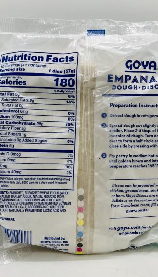 Goya Empanada Dough 567g.