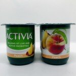 Activia lowfat peach yogurt 113g x 4