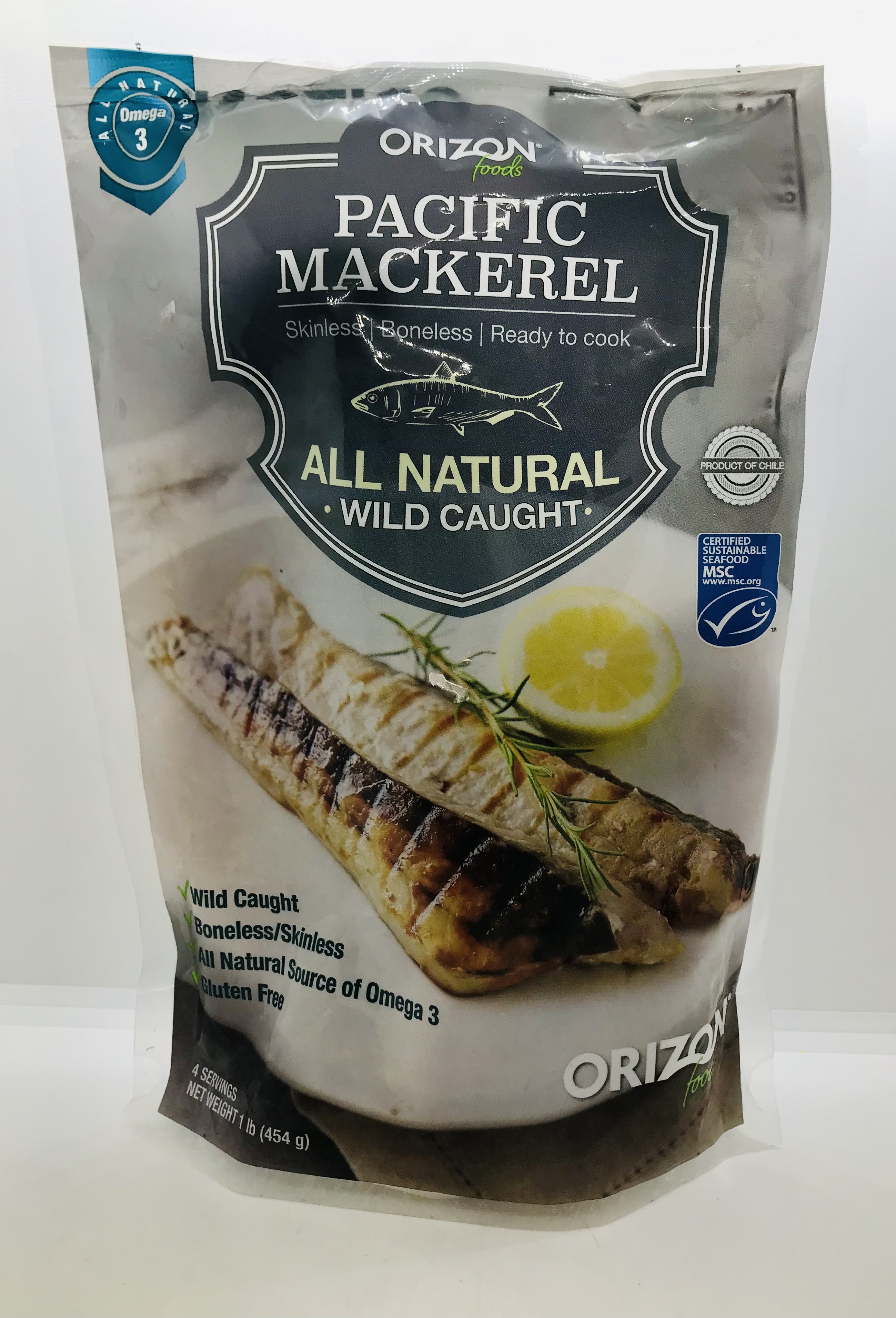 Mackerel Fish - Large, Whole Cleaned, Preservative Free, 3-4 pcs